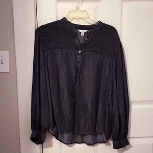 Time and Tru dark gray blouse XL